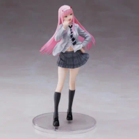 18cm New DARLING In The FRANXX Zero Two Anime Girl Figure Sexy 02 Uniform Action Figure Adult Collectible Model Doll Toys Gifts