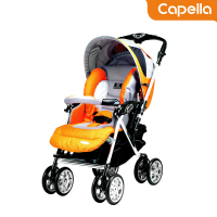 【CAPELLA】705系列 CP爆高 AG健康科技的極致/嬰兒手推車(透氣款 抗菌 亮橘)