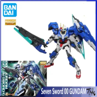 Original Bandai Gundam Model Kit Anime Figure Seven Sword 00 GUNDAM MG Action Figures Collectible Ornaments Toys Gifts for Kids