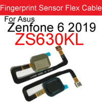 For Asus Zenfone 6 2019 ZS630KL 6z Touch ID Fingerprint Sensor scanner Home Return Key Menu Button Flex CableReplacement Parts