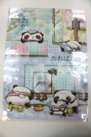 大賀屋  趴趴熊 資料夾 洗澡 文件夾 收納 文具 學生 辦公 資料 整理 A4 考卷 日貨 正板 授權 1503110500-6