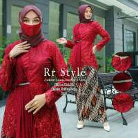 KEBAYA AURORA SELENDANG /KEBAYA WISUDA/KEBAYA RESLETING DEPAN/KEBAYA MEWAH /KEBAYA KONDANGAN/ KEBAYA