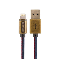 【Le touch】USB to Lightning 0.2M 單寧牛仔風充電傳輸線(DN-20)