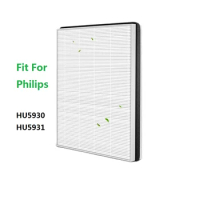 Replacement For FY1114 H13 Hepa Filter For Philips HU5930 HU5931 Air Purifier Filter Parts to Filter PM2.5, Dust 295*240*35mm