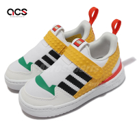 Adidas 童鞋 Forum 360 I 小童 幼童 白 Lego 樂高 聯名款 魔鬼氈 三葉草 愛迪達  Q46515