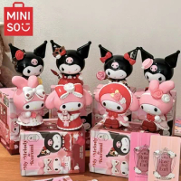 Original Miniso Sanrio Model Rose And Earl Series Blind Box Collection Model Toys Ornament Kawaii Christmas Birthday Gift