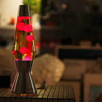 熔岩燈X戰警小蠟燈💡錐型漂浮水蠟14.5吋金屬臥室客廳玄關LAVA Lamp創意小夜燈床頭燈