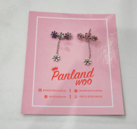 Anting panjang titanium, silver, Liza Panlandwoo