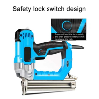 2300W Electric Nail Gun 220V Woodworking Tools Electrical Straight Staple Nail F30/F25/F20/F15 Furniture Nailing Stapler Shooter