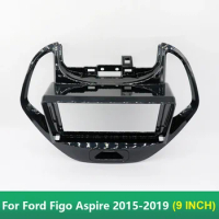 9 Inch Car Radio Fascia Frame 2DIN Install Panel Dashboard For Ford Figo Aspire 2015-2019