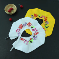 202512 Zodiac Henan Specialty 4 December Baby Bib Twelve Zodiac Signs Neck Scarf Baby Summer Bib Thi