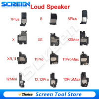 1pcs Loudspeaker For iphone7 8plus X XR XS Max 11 12 13 mini Pro Max Loud Speaker Ringer inner Buzzer Flex Cable Louder Parts