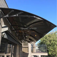 DS100300-P,100x300cm.Deep 100cm,Wide 300cm.Door Canopy Awning for Engineering Plastic Support,Polycarbonate Canopy