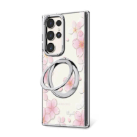 【apbs】Samsung S25/S24/S23系列 360旋轉磁吸立架手機殼(吉野櫻)