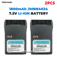 2PCS 7.2v 1800mAh JMNN4023 JMNN4024 Li-Ion Two-Way Radio Battery for Motorola GL2000 GP328 Plus GP329 GP329 Plus Rechargeable