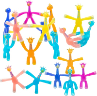 12 PCS Magnet Men Fidget Toys for Kids - Humanoid Magnetic People Toy Games Cute Giraffe Fridge Offi