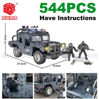 ทหาร SWAT ตำรวจอาคารอิฐบล็อก Call Of Duty Modern War Jeep APC Fit Mage Bloks Construx MiniFigures Lot ของเล่น