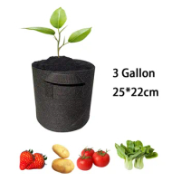 3 Gal plant flower grow bags pots de jardin gardening planting tools nursery pots 3gallon veg growing For home and garden S1
