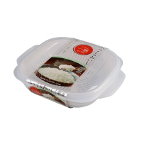 【日本NAKAYA】日本製可微波加熱雙層白飯保鮮盒340ML/微波盒/飯盒/米飯保鮮盒/米飯微波盒【貝麗瑪丹】