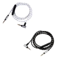 OCC Nylon audio cable with mic For SONY MDR-1000X/1000XM2 XM3 XM4 XM5 WH-H800 WH-H900N WH-XB700 headphones