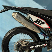 SHOTEN KNALPOT KLX CRF WR SHOTEN EXHAUST BORE UP dengan Desain Premium Kualitas Terbaik Performa Mak
