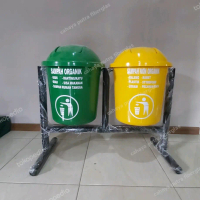 tempat sampah pilah 40 litter 2 pilah/ tong sampah 2 pilah