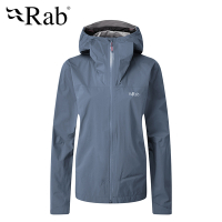 【RAB】Meridian Jacket 連帽防水外套 女款 白令海藍 #QWG45
