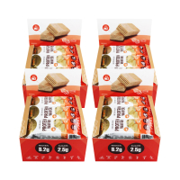 【明奇】天使蛋白威化餅-花生口味4盒(高蛋白餅乾/蛋白棒/健康零食/低熱量/能量代餐)