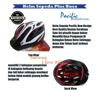 Helem/Helm Sepeda Edisi Red Pacific Best Kuality