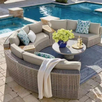 outdoor patio teak furniture sofa set modern outdoor Garden sofas Set Lounge Chair