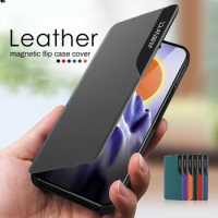 A52 S A 52S A528B View Window Smart Flip Case For Samsung Galaxy A52S 5G Cover Luxury On Original Magnetic Leather Phone Fundas