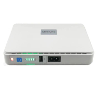 1 Set 5V 9V 12V Mini UPS POE 15V 24V Battery Backup Large Capacity For Wifi Router CCTV (US Plug)