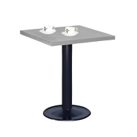 【ONE 生活】清水模方形餐桌(烤黑桌腳 / 木心厚皮板)