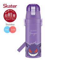 日本 Skater 不鏽鋼直飲保溫水壺/保溫瓶/保溫杯(470ml)- 寶可夢耿鬼【愛吾兒】