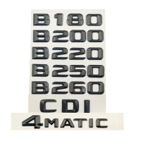 3d ABS Car Trunk Badge Sticker Rear Star Logo B180 B200 B220 CDI B250 B260 4MATIC Emblem For Mercedes W246 W245 Accessories