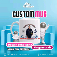 custom mug / gelas bisa untuk souvenir dan kado
