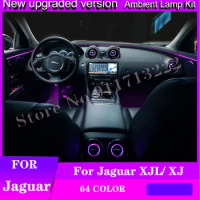 Car Interior Lighting For Jaguar XJL /JL 10/64 color LED Ambient light lamp Auto front rear vent Ambient light