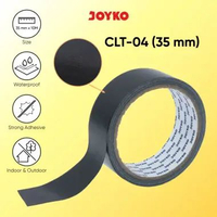 JOYKO Cloth Tape Pita Perekat Lakban Kain Warna Hitam CLT-04 35mm