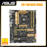 ASUS Z87-DELUXE/DUAL Motherboard 1150 DDR3 LGA 1150 Motherboard Intel Z87 Core i7 4790 4770K Processor 3×PCI-E X16 USB3.0 ATX