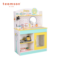 【Teamson】小醫生寵物醫院家家酒醫護站木製豪華玩具組(附19件配件-黃綠色)