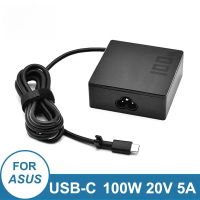 อะแดปเตอร์แล็ปท็อป, A20-100P1A, สำหรับ ASUS ROG Zephyru, 100W 20V 5A, ที่ชาร์จ Type-C, GV301QH, G533
