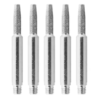 5pcs/set Diamond Coated Cylindrical Burr Chainsaw Sharpener Parts Grinding Head Chain Saw Sharpener Stone File Grinding Tool