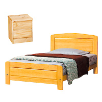 AS DESIGN雅司家具-拉爾白楓木3.5尺全實木單人床架(買就送床頭櫃)