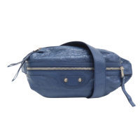 【二手名牌BRAND OFF】BALENCIAGA 巴黎世家 藍色 皮革 NEO LIFT BODY BAG 腰包 542013