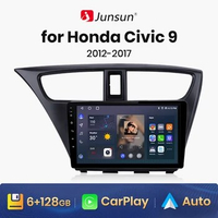 Junsun V1 AI Voice Wireless CarPlay Android Auto Radio For Honda CIVIC Hatchback 2012-2017 4G Car Multimedia GPS 2din autoradio