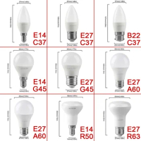 3/6/8/10 E27 E14 GU10 LED Light Bulb Spotlight AC 220V 24W 18W 15W 9W LED Bulb Energy Saving LED Hight Lumen Indoor Super Bright