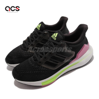 adidas 慢跑鞋 EQ21 Run 愛迪達 運動 女鞋 環保理念 輕量 透氣 舒適 避震 路跑 黑 紫 H68076