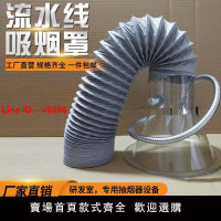 【台灣公司 超低價】新款流水線透明吸煙罩2.5寸3寸4寸PC喇叭口電子烙鐵焊接抽煙罩