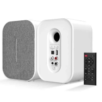 50W Active Bluetooth Speaker Hi Fi 3D Surround Sound Wireless Subwoofer Optical Input Bookshelf TV Speakers With Remote Control