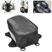 Motorcycle Fuel Tank Bag Mobile Phone Navigation Tank Bag Waterproof Shoulder Sling Bag Backpack Luggage Travel Bag